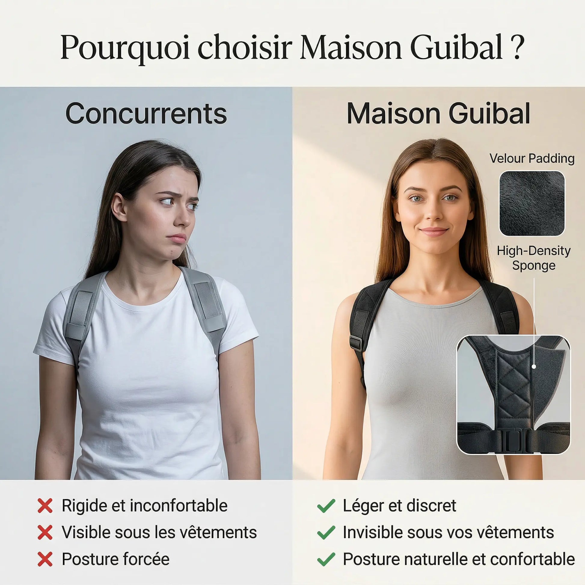Correcteur de posture invisible - Silhouette & Confiance - MAISON GUIBAL Maison Guibal