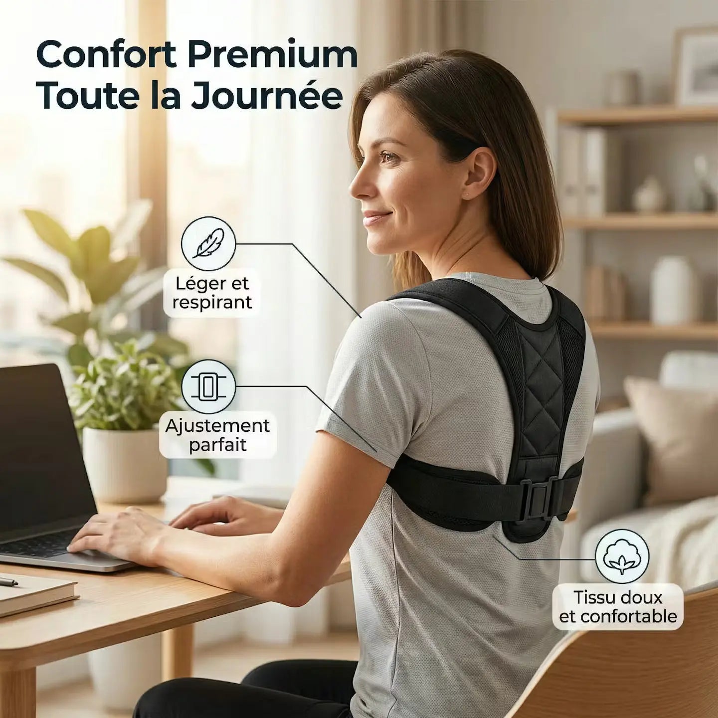 Correcteur de posture invisible - Silhouette & Confiance - MAISON GUIBAL Maison Guibal